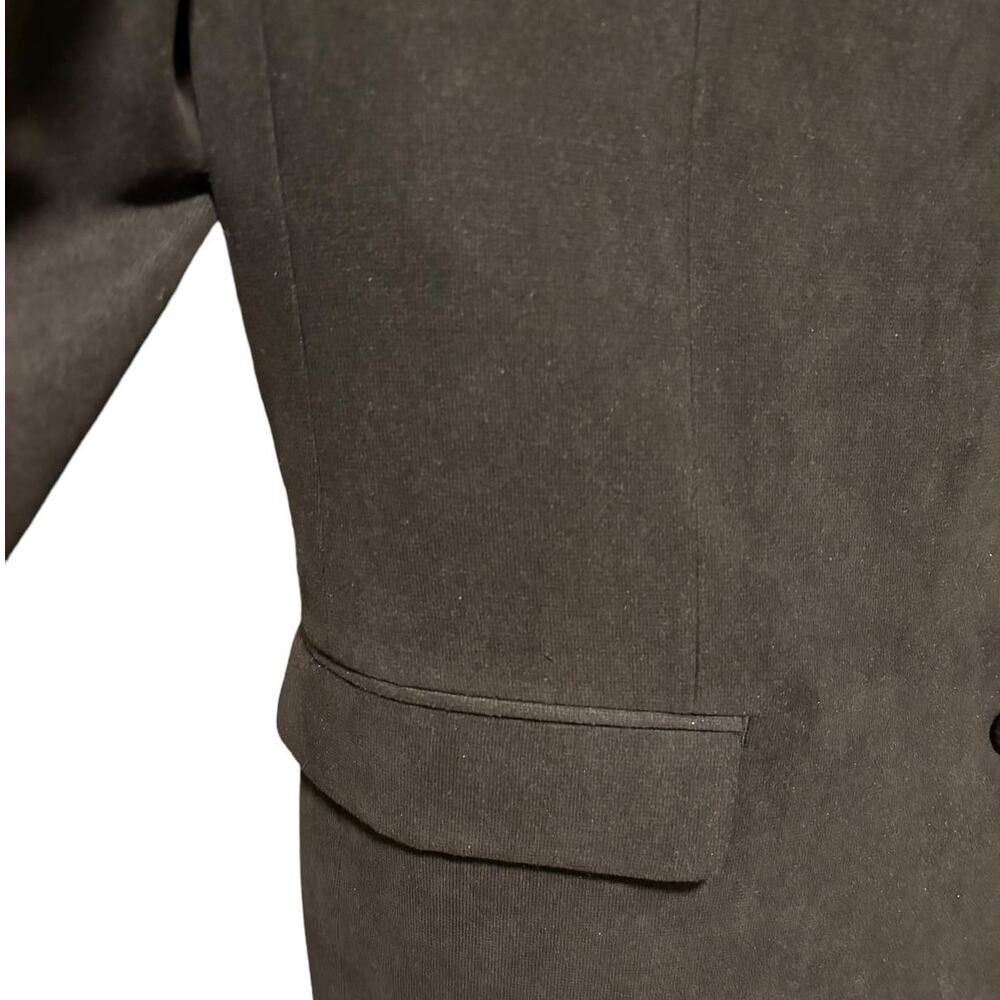 Ralph Lauren Jacket Men's Size 42L Black Faux Suede Single Breasted Blazer Soft - Picture 4 of 14